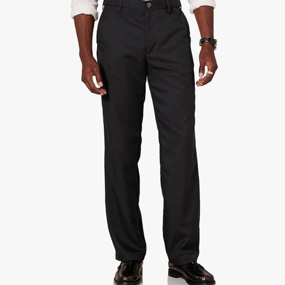 NWT Amazon Essentials Black Classic Dress Pant